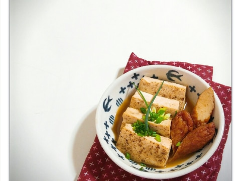 焼き豆腐とさつま揚げの簡単煮物